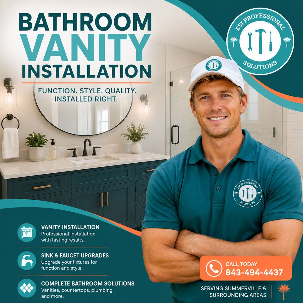 bathroom vanity installation summerville