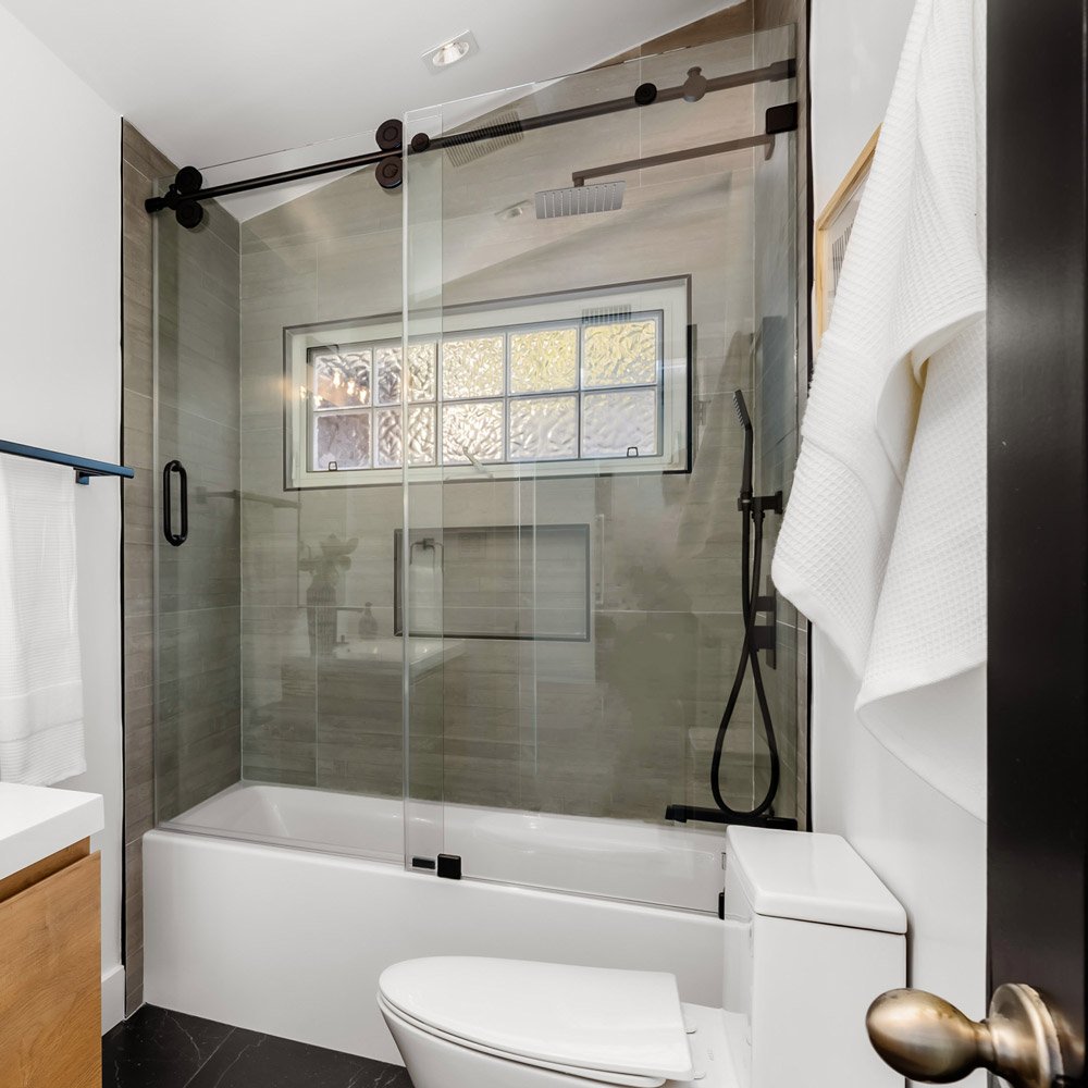 custom shower tile installation