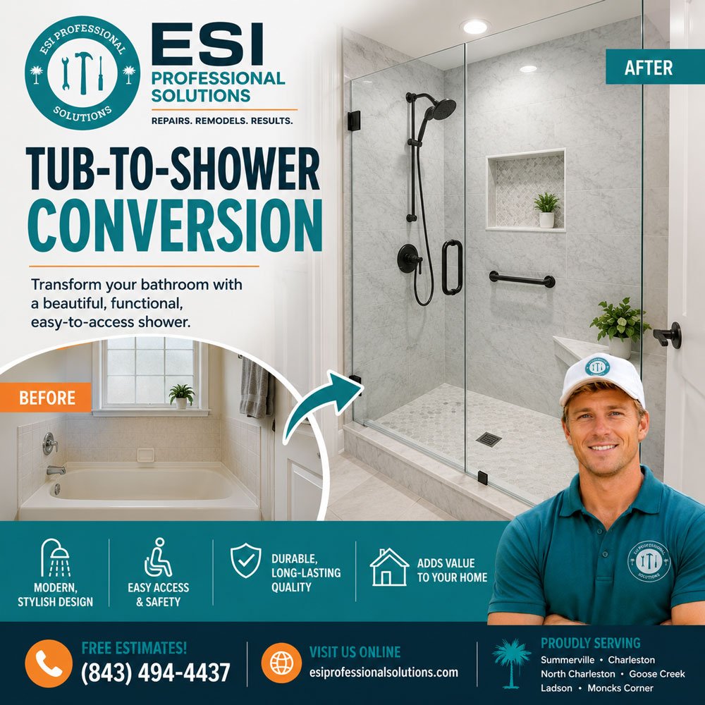 tub to shower conversion summerville sc